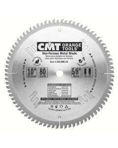 CMT 225.080.10 Industrial Non-Ferrous Metal, PVC & Melamine Saw Blade, 10-Inch x 80 Teeth TCG Grind with 5/8-Inch Bore