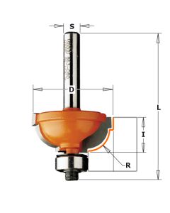 CMT 863.580.11 Cavetto Edge Mold Bit, 5/16-Inch Radius, 1/2-Inch Shank