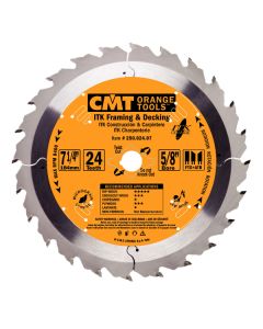 CMT 271.136.18D ITK Industrial Framing/Decking Saw Blade, 5-3/8-Inch x 18 Teeth 1FTG+2ATB Grind with 10mm Bore