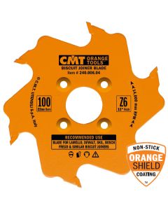 CMT 240.006.04 Biscuit Joiner Blade, 4-Inch Diameter x 6 Teeth, PTFE-Coated.