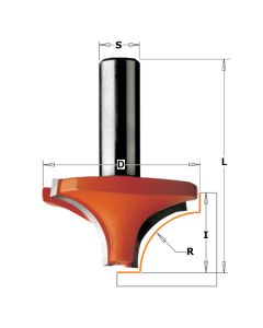 CMT 827.722.11 Ovolo 7/8-Inch Radius, 1/2-Inch Shank