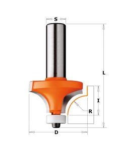 CMT 880.501.11 Solid Surface Rounding Over Bit W/Bearing, 3/4-Inch Diameter, 1/2-Inch Shank