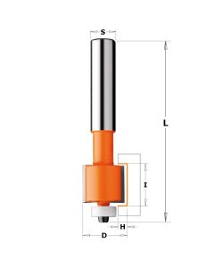 CMT 880.512.11 Solid Surface Inlay Bit W/Bearing, 7/8-Inch Diameter, 1/2-Inch Shank
