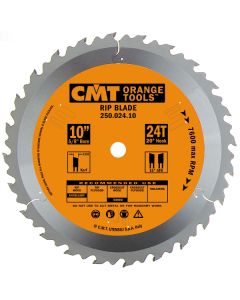 CMT 250.024.10 ITK Industrial Rip Saw Blade, 10-Inch x 24 Teeth 1FTG+2ATB Grind with 5/8-Inch Bore