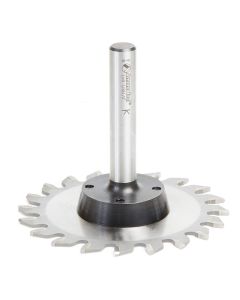 Amana tool 48200 Carbide Tipped Plastic Trim 4 Dia x 20 Teeth x TCG Grind x 1/2 Shank x 3-1/4 Inch Long Saw Blade and Arbor CNC System