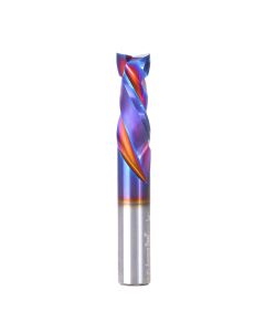 Amana tool 48359-K CNC SC Spektra Extreme tool Life Coated Mortise Compression Spiral 3/8 D x 1 CH 3/8 SHK 2-1/2 Inch Long Router Bit