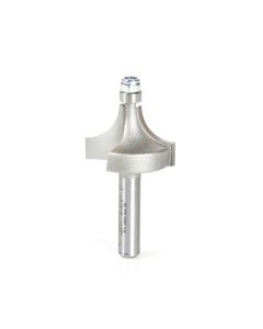 Amana tool 49511 Carbide Tipped Corner Rounding 3/8 Radius x 1 Dia x 5/8 Cut Height x 1/4 Inch Shank w/ Lower Bal Bearing Router Bit