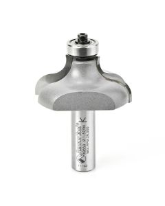 Amana tool 49559 Carbide Tipped Table Edge Ogee 3/8 x 5/16 R x 1-57/64 D x 7/8 CH x 1/2 Inch SHK w/ Lower Bal Bearing Router Bit
