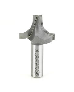 Amana tool 49706-CNC Carbide Tipped Plunge Round Over 1/2 R x 1-3/8 D x 1 Inch CH x 1/2 SHK Router Bit