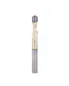 Amana tool 51430-Z Solid Carbide InVectra Aluminum Laminate Trim 1/4 D x 5/8 CH x 1/4 SHK x 2-1/2 Inch Long ZrN Coated Router Bit
