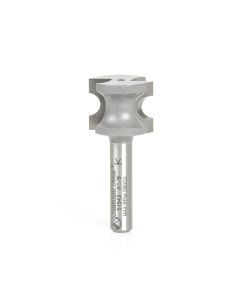 Amana tool 51543 Carbide Tipped Bulnose 1/8 Radius x 23/32 Dia x 9/16 Cut Height x 1/4 Inch Shank Router Bit