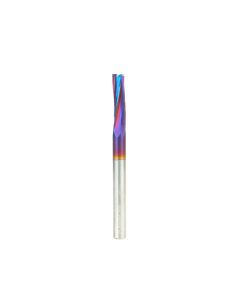 Amana tool 51631-K Spektra Extreme tool Life Coated SC Spiral Finisher 1/4 Dia x 7/8 Cut Height x 1/4 Shank x 3 Inch Long x 3 Flute Up-Cut Router Bit, Leaves an Extra High Surface Finish