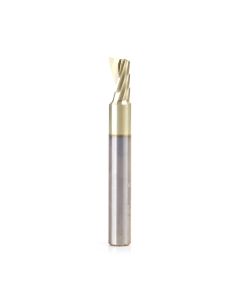 Amana tool 51642-Z CNC SC Spiral O Single Flute, Aluminum Cutting 5/16 D x 9/16 CH x 5/16 SHK x 2-1/2 Inch Long Up-Cut ZrN Coated Router Bit with Mirror Finish