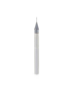 Amana tool 51660 Mini SC Spiral for Steel, Stainless Steel & Composites, AlTiN Coated 0.010 D x 0.030 CH x 1/8 SHK x 1-1/2 Inch Long Up-Cut 2-Flute Square End Router Bit/End Mil