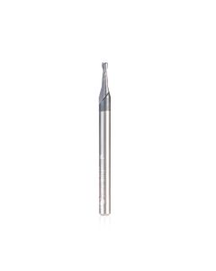Amana tool 51673 SC Spiral for Steel, Stainless Steel & Non Ferrous Metal with AlTiN Coating 2-Flute x 1/16 D x 3/16 CH x 1/8 SHK x 1-1/2 Inch Long Up-Cut Router Bit / 45 Deg Corner Chamfer End Mil