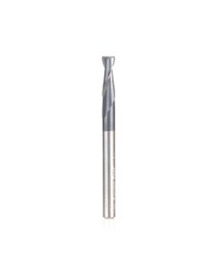 Amana tool 51674 SC Spiral for Steel, Stainless Steel & Non Ferrous Metal with AlTiN Coating 2-Flute x 1/8 D x 3/8 CH x 1/8 SHK x 1-1/2 Inch Long Up-Cut Router Bit / 45 Deg Corner Chamfer End Mil