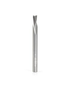 Amana tool 51730 Solid Carbide Spiral Finisher 1/4 Dia x 3/8 Cut Height x 1/4 Shank x 3 Inch Long Down-Cut Router Bit, Leaves an Extra High Surface Finish