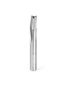 Amana tool 51732 Solid Carbide Spiral Finisher 3/8 Dia x 5/8 Cut Height x 3/8 Shank x 3 Inch Long Down-Cut Router Bit, Leaves an Extra High Surface Finish