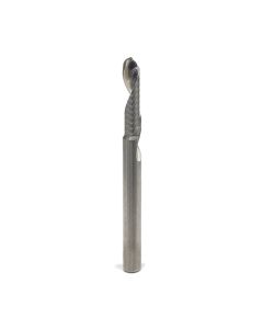 Amana tool 51814 Solid Carbide CNC Up-Cut Spiral Bal Nose 1/16 R x 1/8 D x 1/2 CH x 1/8 SHK x 2 Inch Long x 1 Flute Router Bit with Mirror Finish