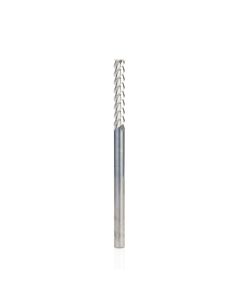 Amana tool 51821 CNC Solid Carbide Aluminum and Acrylic Cutting 55 Deg Helix End Mil 3mm Dia x 15mm Cut Height x 6mm Inch Shank x 3 Flute