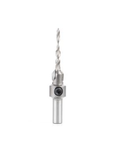 Amana tool 55122 Carbide Tipped Countersink with Slow Spiral Stepped Dril 25/64 D x 5/32 Dril D x 5/16 Round SHK