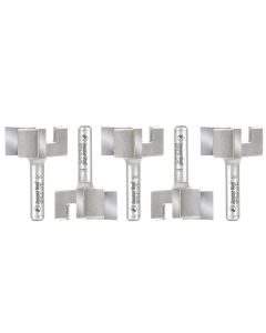 Amana tool 45525-5, 5-Pack Carbide Tipped 1-1/8 Dia x 1/2 CH x 1/4 Shk x 1-13/16 Long Spoilboard Surfacing & Flattening 3-Flute Router Bits