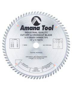 Amana 612721 12"/72T CUT-OFF SAW TCG GRIND