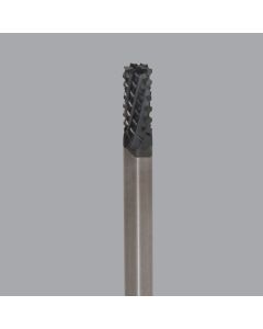 Onsrud 66-509 Solid Carbide router, 6 flute, burr pt, DFC coated