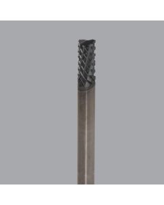 Onsrud 66-514 Solid Carbide router, 8 flute, end mill pt, DFC coated