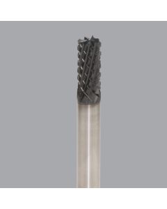 Onsrud 66-521 Solid Carbide router, 10 flute, burr pt, DFC coated