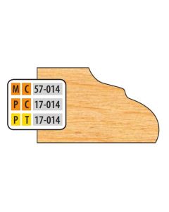 FREEBORN MT-57-014 T-Alloy Door Edge Detail Shaper Cutter