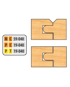 FREEBORN MT-59-040 T-Alloy V-Paneling Set 8 Pie Shaper Cutter