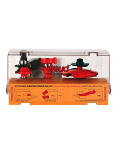 FREUD - 97-260   3pc PREMIER ADJUSTABLE CABINET BIT SET