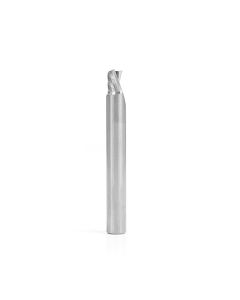 Amana 51528 Solid Carbide CNC Spiral 'O' Single Flute, Plastic Cutting 3/8 Dia x 3/8 Inch x 3/8 Shank x 3 Inch Long Down-Cut Router Bit