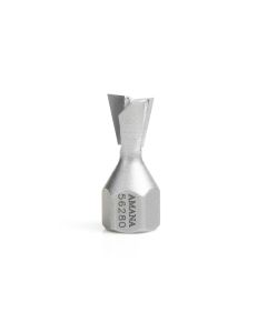 Amana 56280 Carbide Tipped 14 Degree Dovetail Screw Cutter 1/2 Dia x 1/2 x 1/4 - 28 Thread