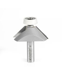 Amana 57163 Carbide Tipped Lansen Stainless Steel Edge Sinks 45 Deg Bevel Solid Surface 2-3/8 Dia x 13/16 x 1/2 Inch Shank Router Bit
