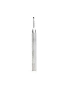 Amana 57330 Metric Solid Carbide CNC Spiral 'O' Single Flute, Plastic Cutting 3 Dia x 12 x 6 Shank x 64mm Long Down-Cut Router Bit