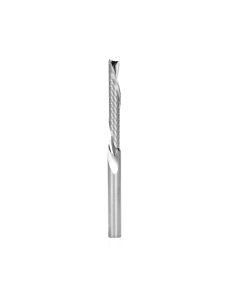 Amana 57334 Metric Solid Carbide CNC Spiral 'O' Single Flute, Plastic Cutting 6 Dia x 38 x 6 Shank x 76mm Long Down-Cut Router Bit