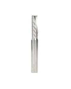 Amana 57335 Metric Solid Carbide CNC Spiral 'O' Single Flute, Plastic Cutting 8 Dia x 25 x 8 Shank x 64mm Long Down-Cut Router Bit