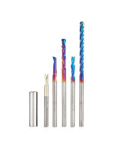 Amana tool AMS-112 5-Pc CNC SC Signmaking/Engraving 1/8 Inch Shank Router Bit Pack