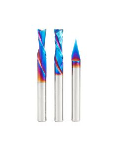 Amana tool AMS-114-K 3-Pc SC Signmaking & Engraving 1/4 Inch Shank Router Bit Pack
