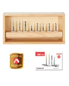 Amana ams-135 8-Pc Specialty Solid Carbide Spiral CNC Router Bit Collection