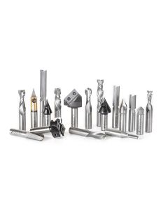 Amana tool AMS-139 18-Pc Advanced General Purpose CNC Router Bit Colection