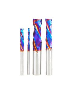 Amana tool AMS-181-K 4-Piece CNC SC Spektra Coated Compression Spiral Router Bit Pack