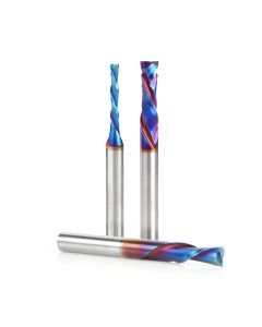 Amana tool AMS-234-K 3-Pc Solid Carbide Spiral Spektra Extreme tool Life Coated Router Bit Starter Pack, 1/4 Inch Shank
