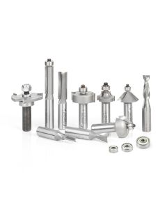 Amana tool AMS-410 10-Pc Woodworkers Must Have Router Bit Set