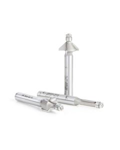 Amana tool AMS-614 Carbide Tipped 3-Pc Miniature Router Bit Pack with Mini 3/16 Dia Lower Bal Bearing