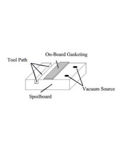 Vortex Tool CR06100 Per Roll OnBoard Gasketing - Thickness: 1/16"  Width: 1"  Length: 100'  Density: Medium