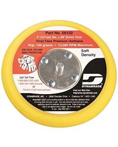 Dynabrade 56102 5" (152 mm) Dia. Non-Vacuum Disc Pad, Vinyl-Face