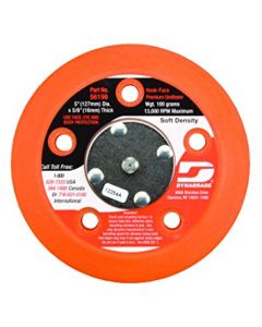 Dynabrade 56196 5" (127 mm) Dia. Vacuum Disc Pad, Hook-Face, Short Nap